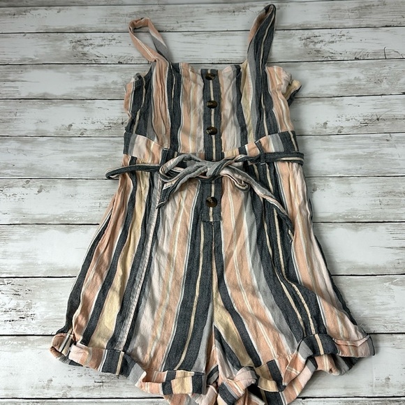 AMERICAN EAGLE tank romper SZ S striped - Picture 1 of 8